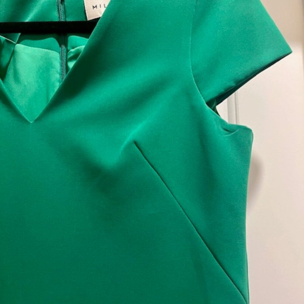 Milly Emerald Green Shift Dress - Picture 3 of 6